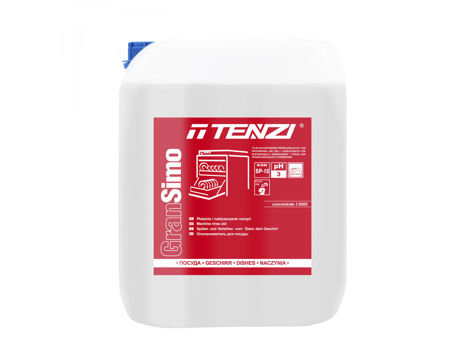 GRAN SIMO SP15 Tenzi Nabłyszczacz do zmywarek 10l